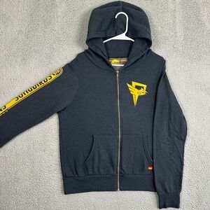Aviator Nation Unisex Medium Sweatshirt Hoodie Gray Full Zip Logo Authentic